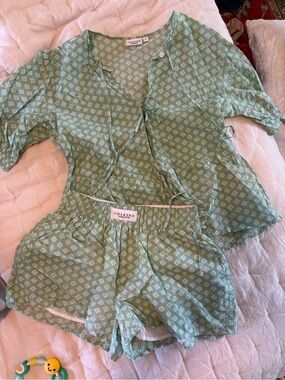 Chakeris Green Printed Set